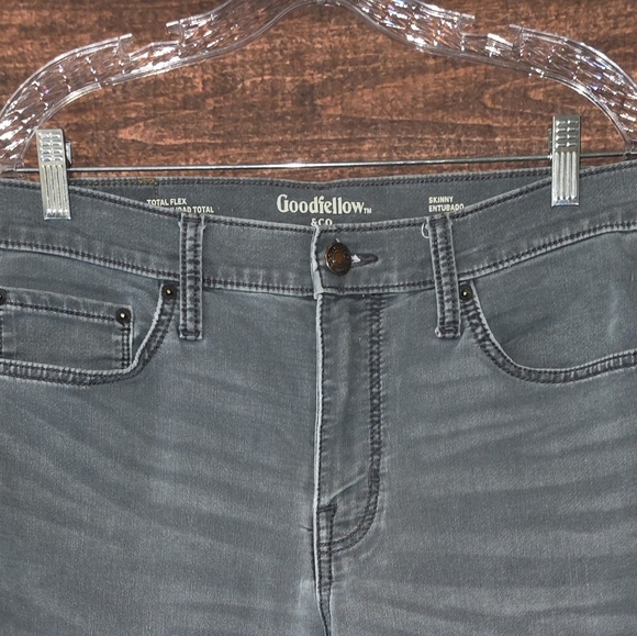 Goodfellow & Co Men's Gray Skinny Total Flex Jeans Size 34Wx30L BT2930 - Picture 4 of 10
